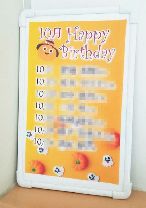 誕生日プレート10月